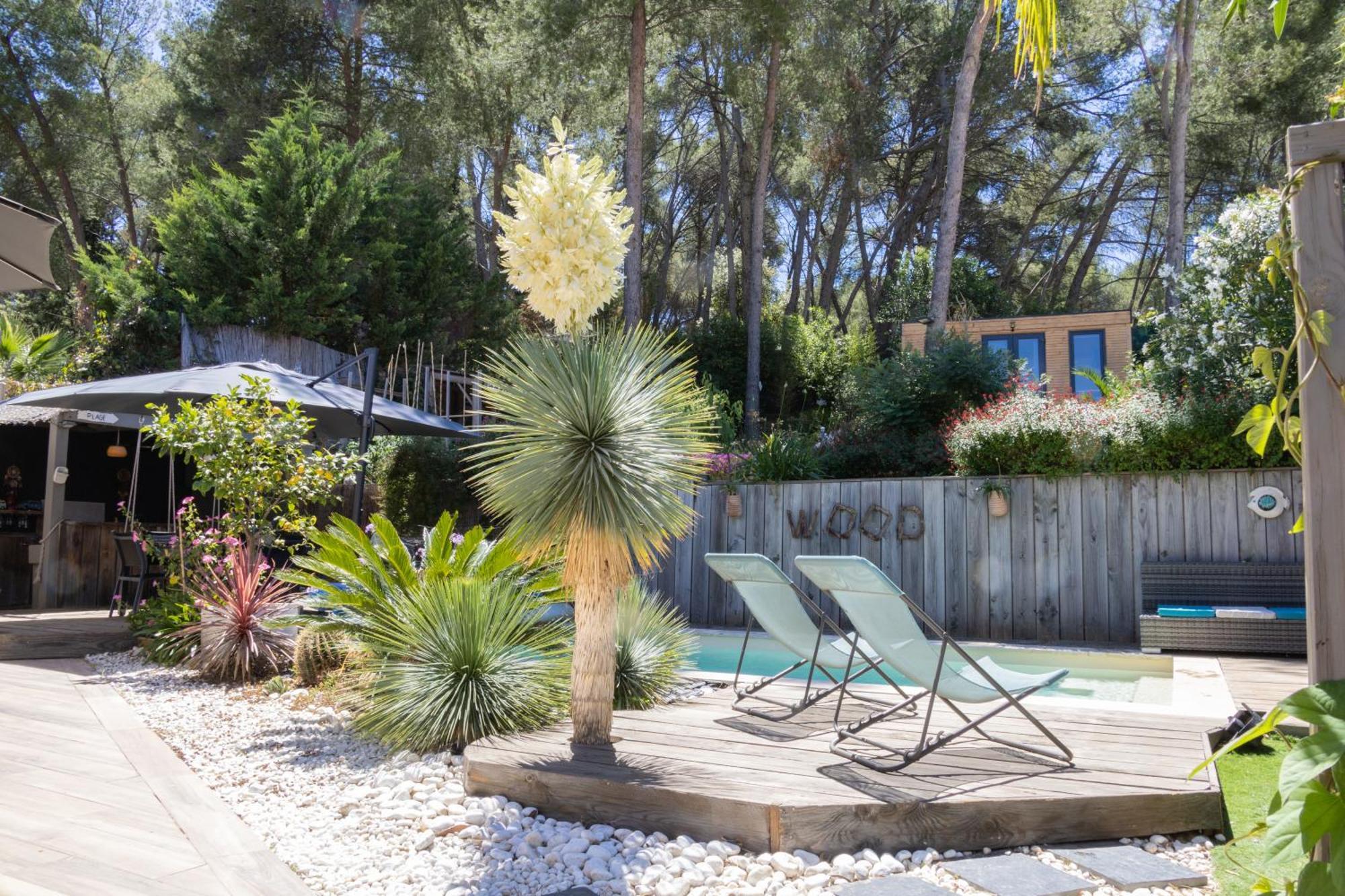 Charmant Studio Lodge Climatise Avec Jardin Et Vue Sur Le Pic Saint Loup Jacou Extérieur photo
